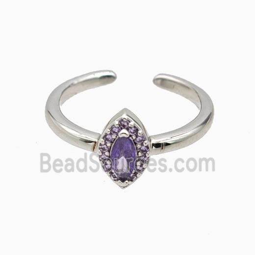 Copper Ring Pave Zircon, Gold Plated