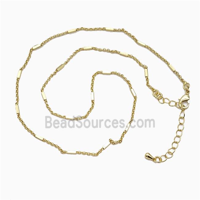 Copper Necklace Chain Gold Plated