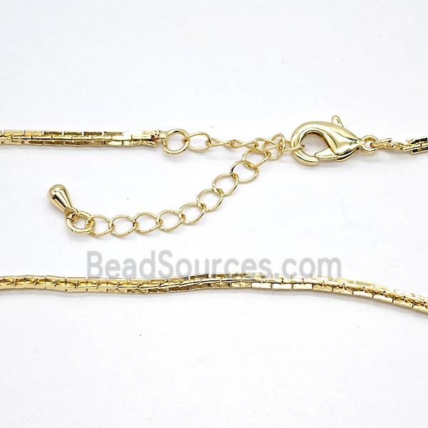 Copper Necklace Chain Gold Plated