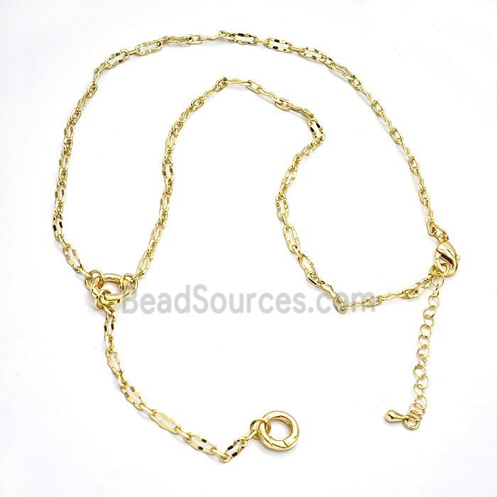 Copper Necklace Chain Gold Plated