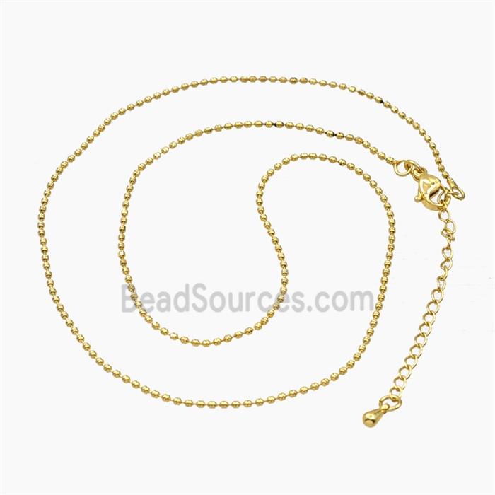 Copper Necklace Chain Gold Plated