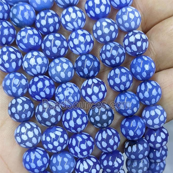 Tibetan Agate Bead, round