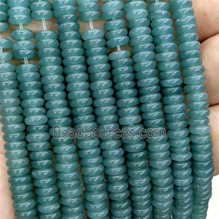 Jade Heishi Beads Green Dye