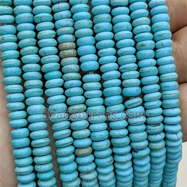 Synthetic Turquoise Heishi Beads Teal