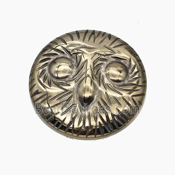 Hematite Owl Birds Decoration No-Hole