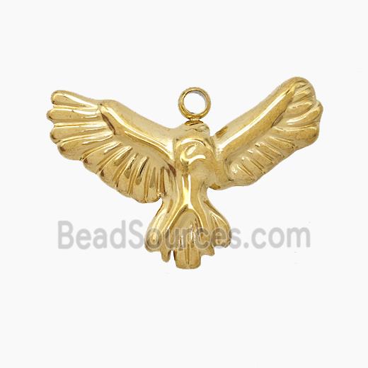 Stainless Steel Eagle Pendant Gold Plated