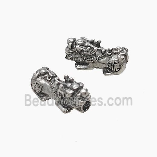 Raw Stainless Steel Pixiu Beads