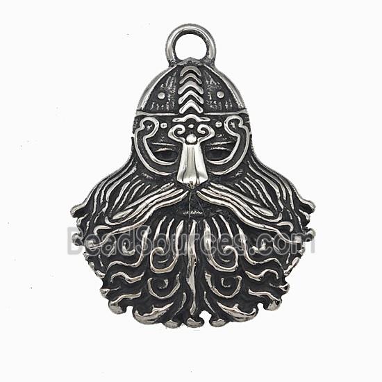 Odin Charms 304 Stainless Steel Pendant Antique Silver