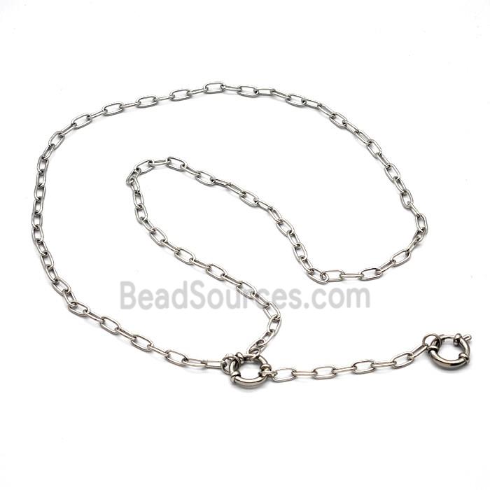 Raw Stainless Steel Necklace Chain