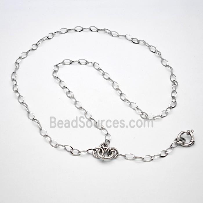 Raw Stainless Steel Necklace Chain