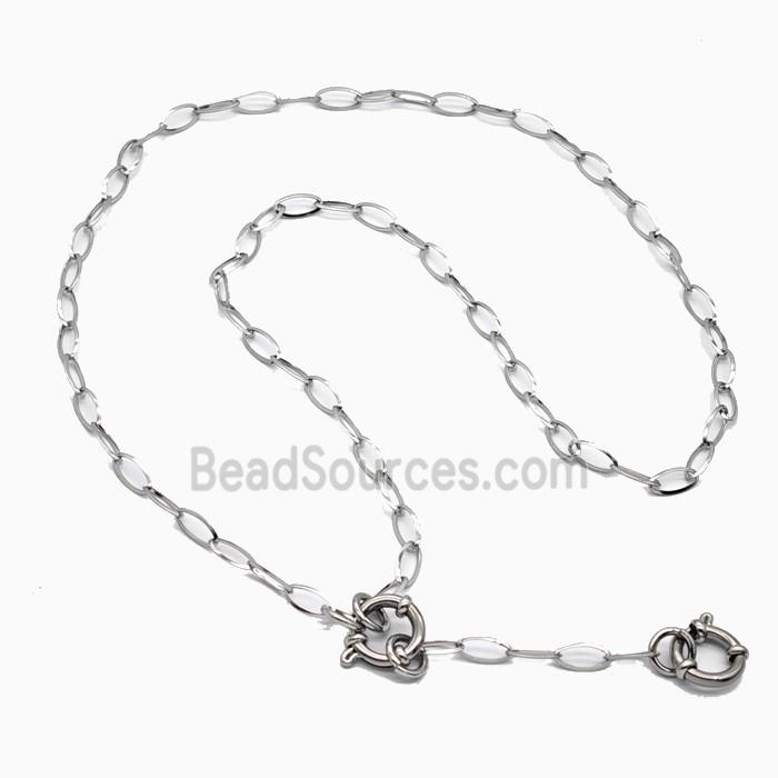 Raw Stainless Steel Necklace Chain