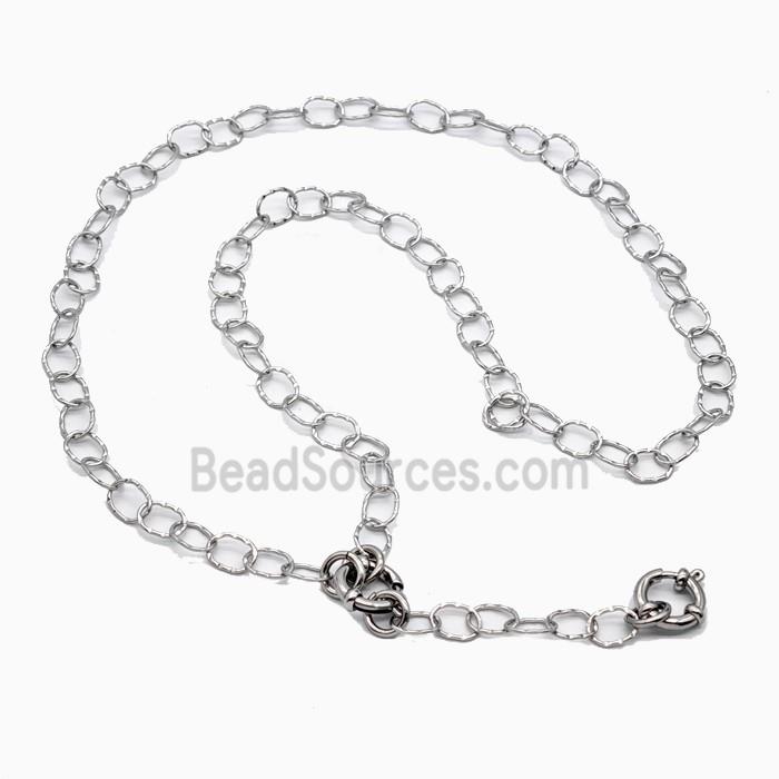 Raw Stainless Steel Necklace Chain
