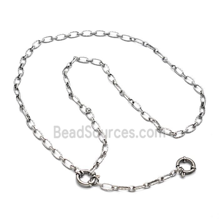 Raw Stainless Steel Necklace Chain
