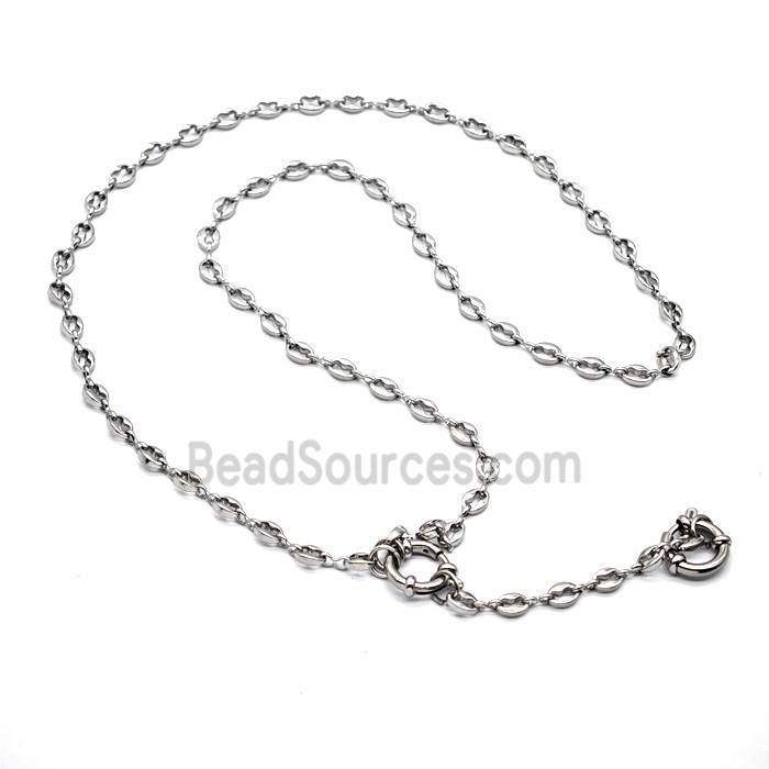 Raw Stainless Steel Necklace Chain