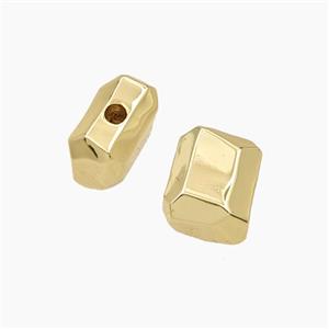 Copper Beads Gold Plated, approx 7-9-11.5mm