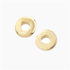 Copper Heishi Beads Gold Plated, approx 10-11mm