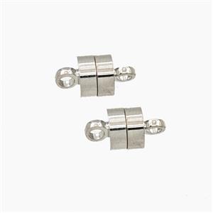 Copper Magnetic Clasp Platinum Plated, approx 6mm