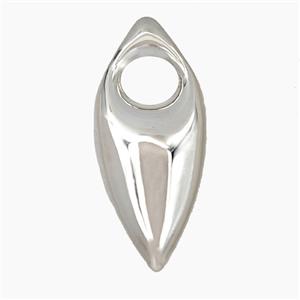 Copper Eye Pendant Platinum Plated, approx 16-38mm