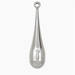 Copper Teardrop Pendant Platinum Plated, approx 10-40mm