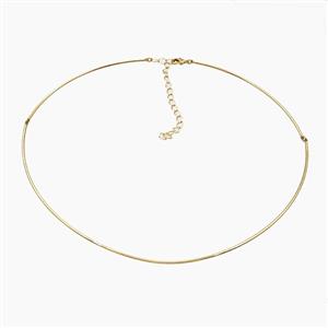 Copper Necklace Chain Gold Plated, approx 1.4mm, 13cm dia
