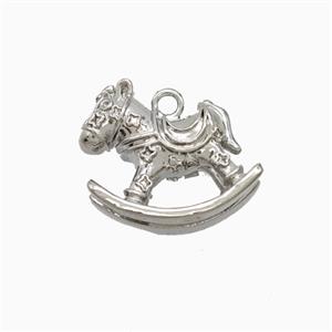 Copper Pendant Pave Zircon, Gold Plated, approx 10-14mm