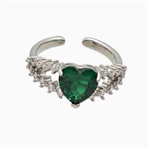 Copper Ring Pave Zircon, Gold Plated, approx 9mm, 18mm dia