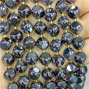 Terahertz Stone Dice Beads, approx 10mm