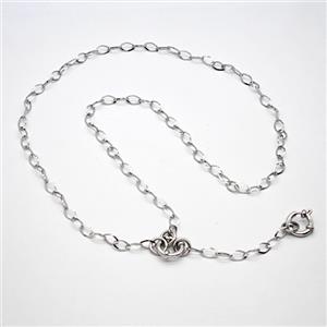 Raw Stainless Steel Necklace Chain, approx 5-8mm, 56cm length